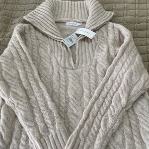 Cream knit sweater